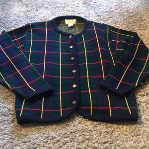 Vintage Tally Ho cardigan size large